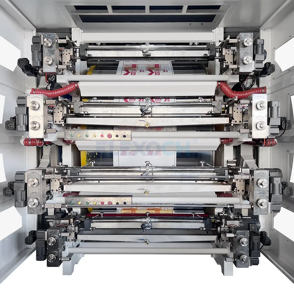 4 6 8 Color High Speed Plastic Bag Paper Cup Ci Central Drum Flexo Printing Print Machine Flexography Printer