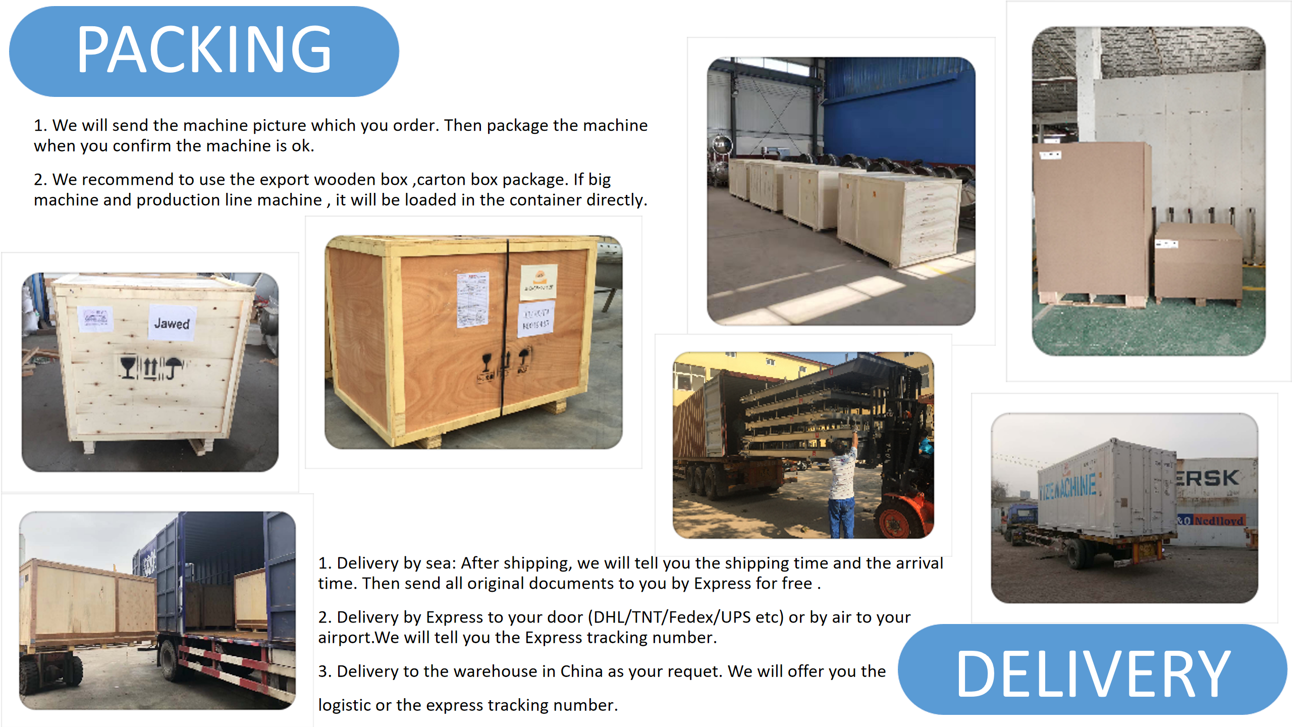 Packaging method and container loading