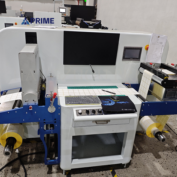 High Precision Narrow Web Flexo Rotary Label Inspecting Machine with Slitting for Self Adhesive Labels Stickers Paper