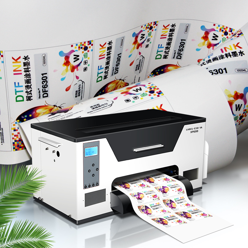 Good Price Roll to Roll Metal Perfume Photo Label Sticker Digital Printing Machine 4 Color Label Printer for Small Business