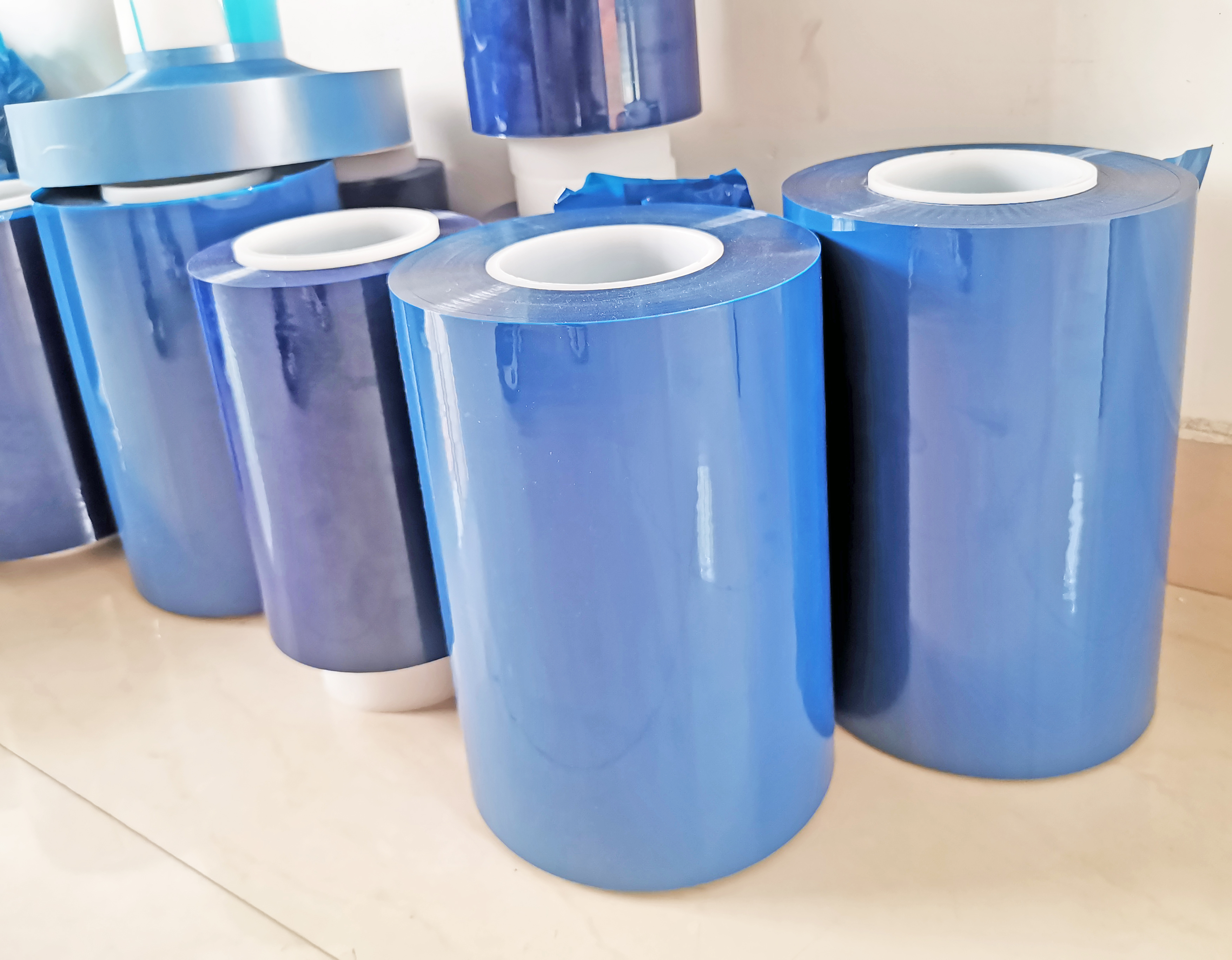 Machine processing TPU film