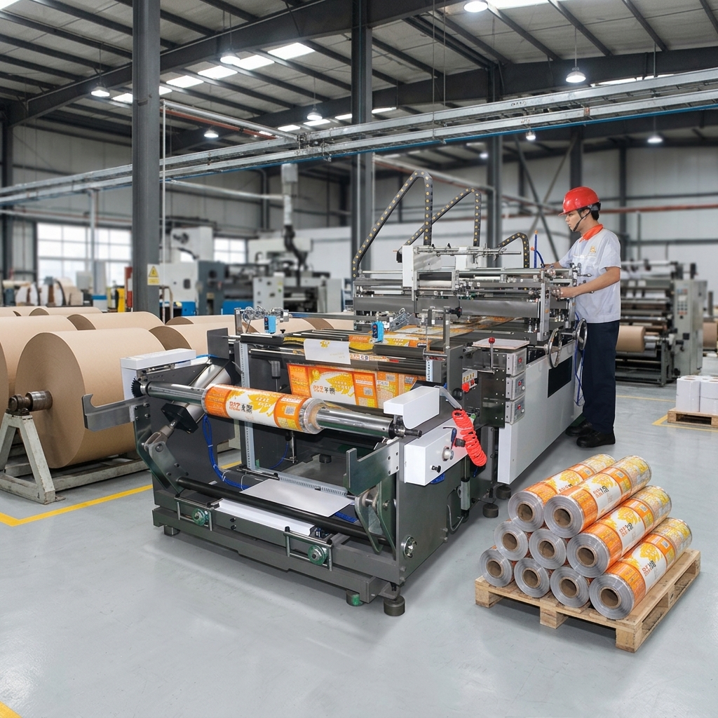 bibo High-Speed Automatic Film Foil Letterpress Stamping Machine High-Accurate Roll New Condition Home Use Label Printer Heat