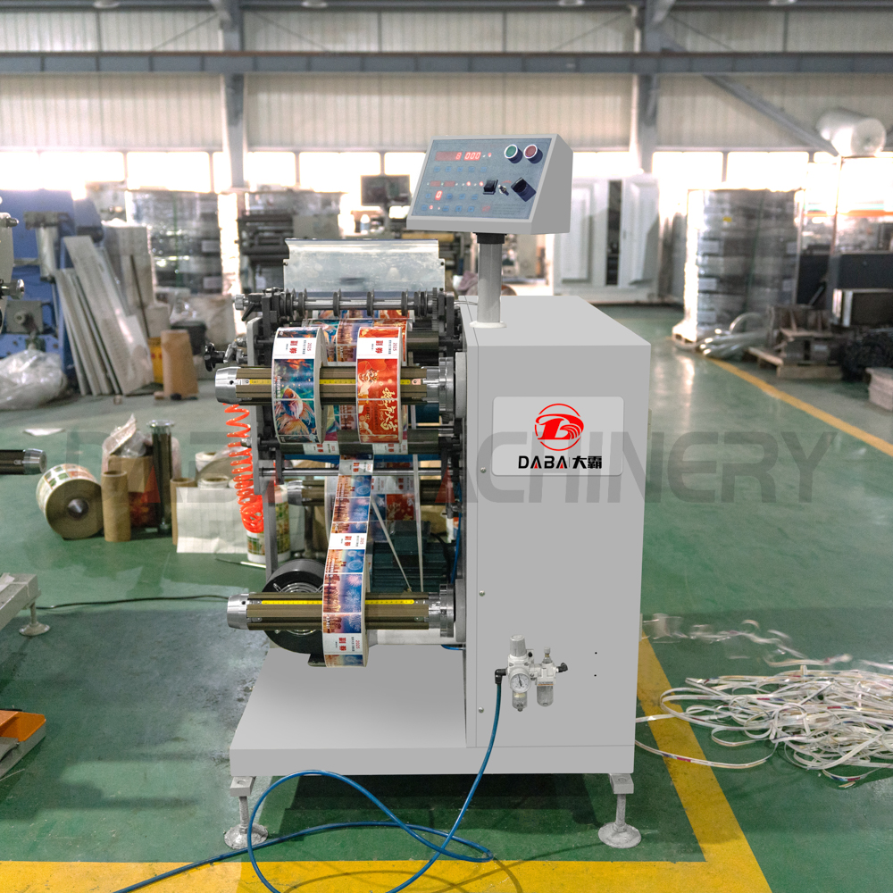 120m/min Label Slitting Rewinding Machine Low Speed Label Paper Film Roll Slitter Rewinder