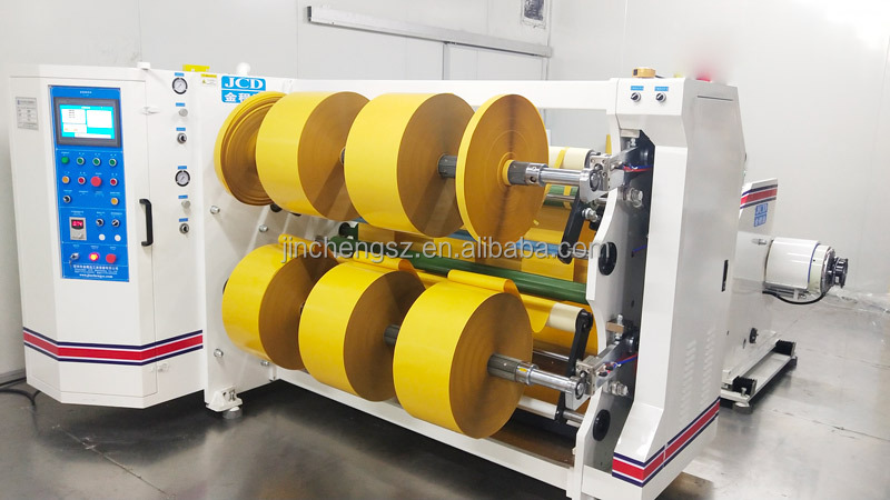 Adhesive tape slitter full display