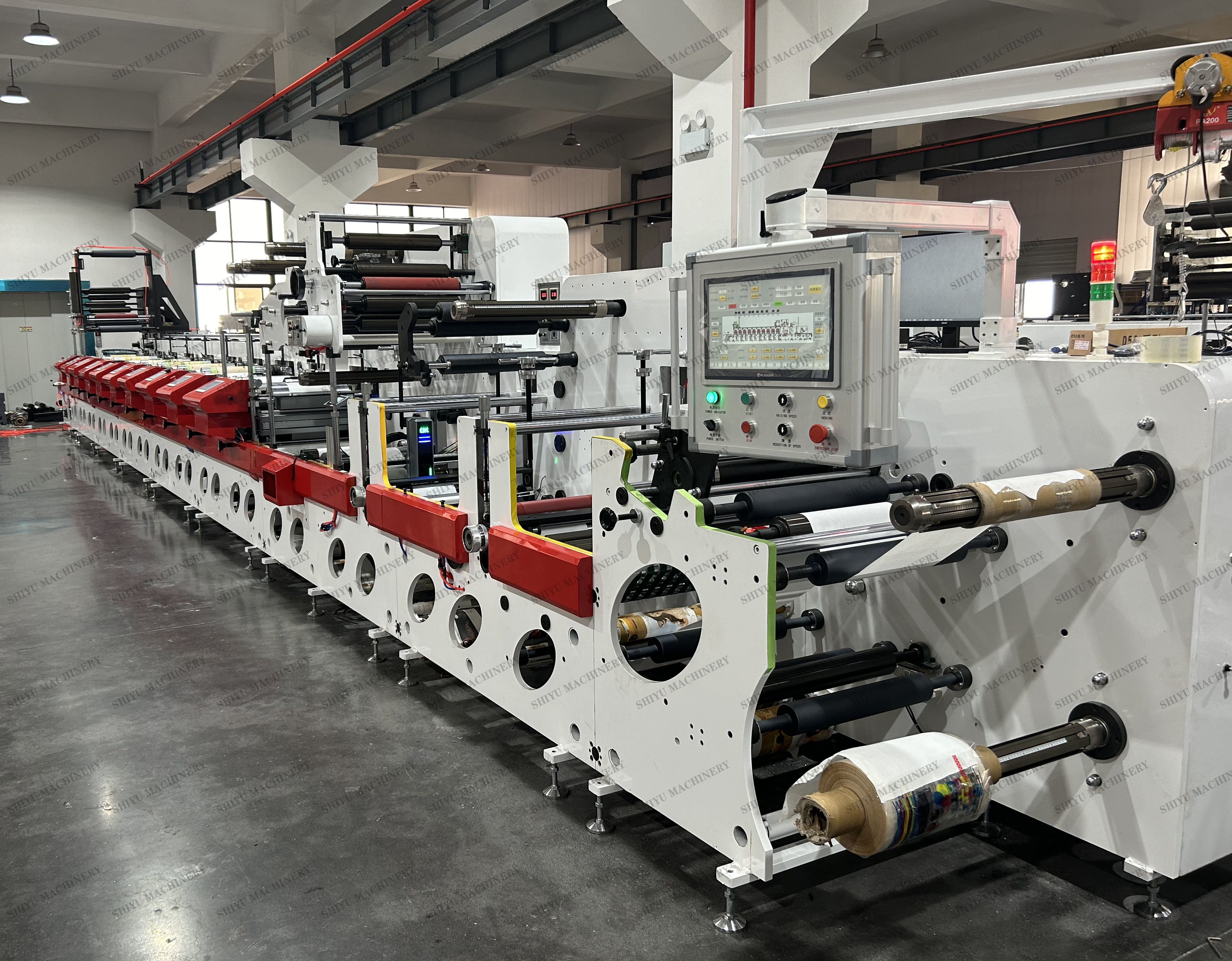 High Speed 6 8 10 Color Hologram Plastic Film Inline Flexo Printing and Sheet Machine Manufacturer Price