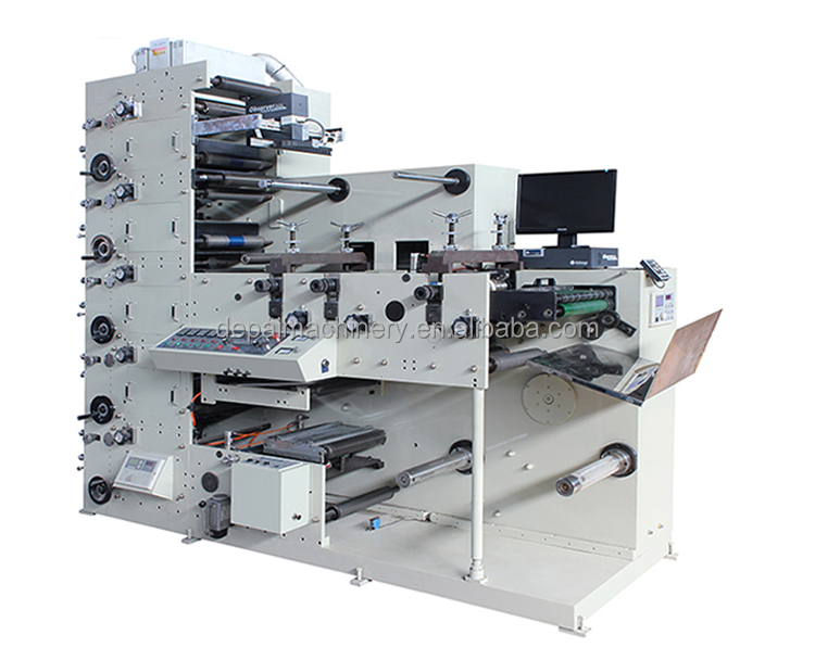 Small Multicolor Label Cutting Flexographic Printing Machine