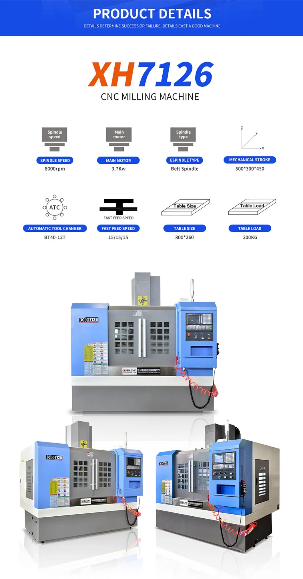 Advanced Vertical CNC Milling Machine for Precision Manufacturing Needs