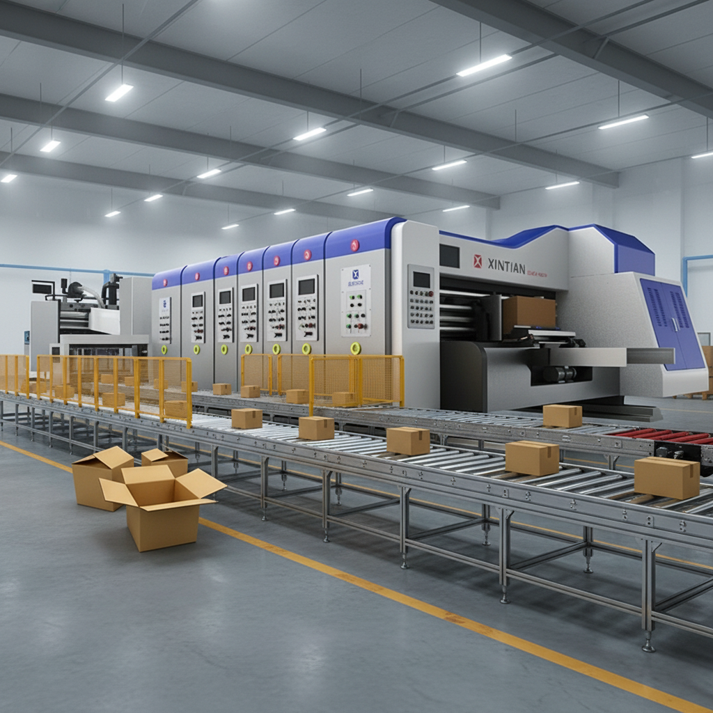 Smart XT-F Flexo Printer Slotter FFG Inline Machine Automatic Sheet Alignment for Straight Cut