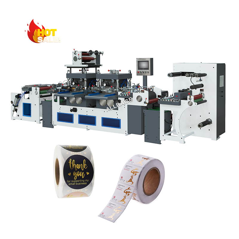 High Speed Automatic Roll to Roll Hot Foil Stamping Die Cut Machine Rotary Adhesive Label Foil Stamping and Die Cutting Machine