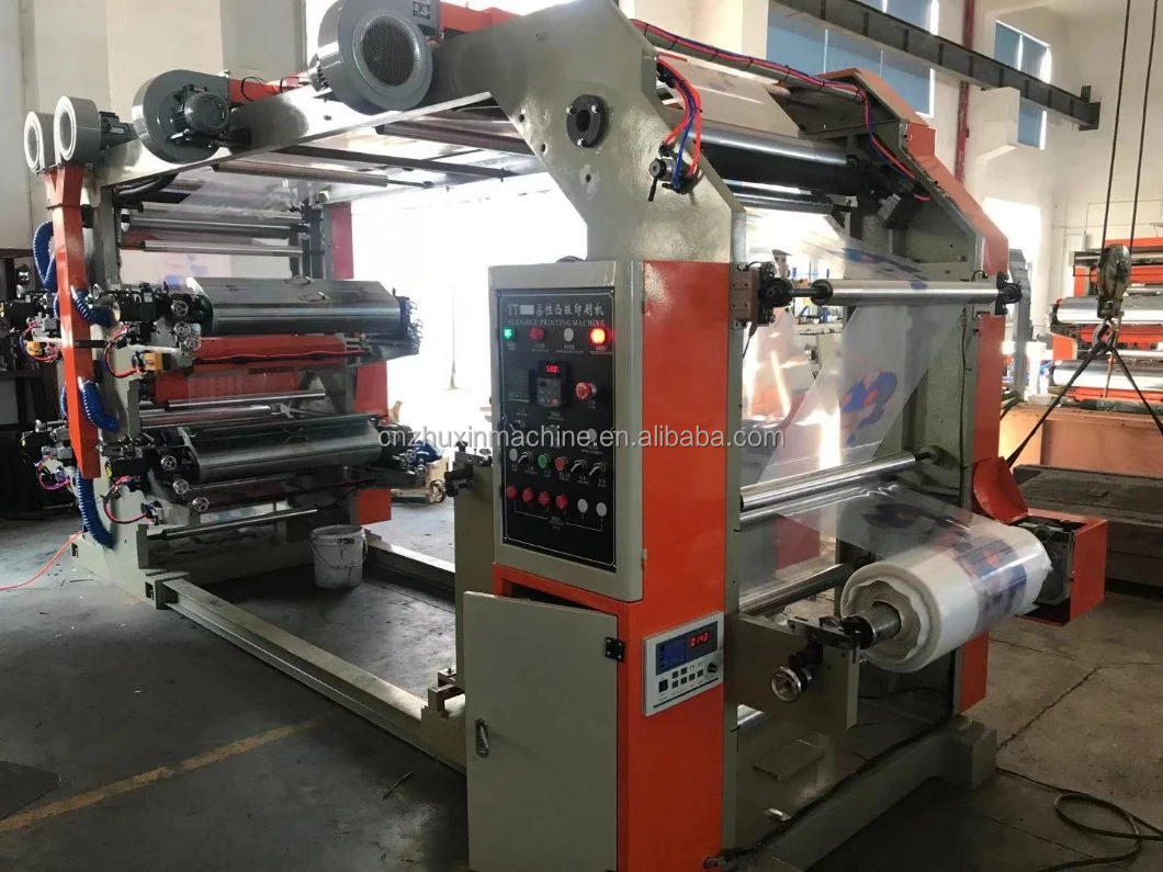 New 4-Color Automatic Digital Flexo Letterpress Tube Printer for Paper Sticker Label Printing with Stack Structure Roll to Roll