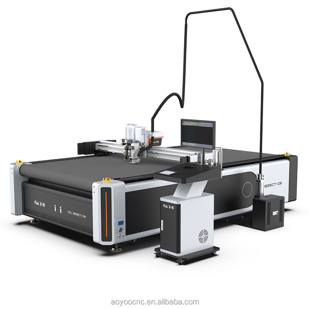 AOL CNC Digital Oscillating Knife Cutting Plotter Flatbed Cutter For Sign Sticker Vinyl Packaging Box