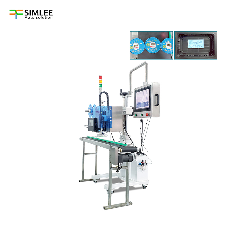 Real-time Printing Line Labeling Machine Automatic Self-adhesive Label Plane Side Online Automatic Printing Labeling Machine