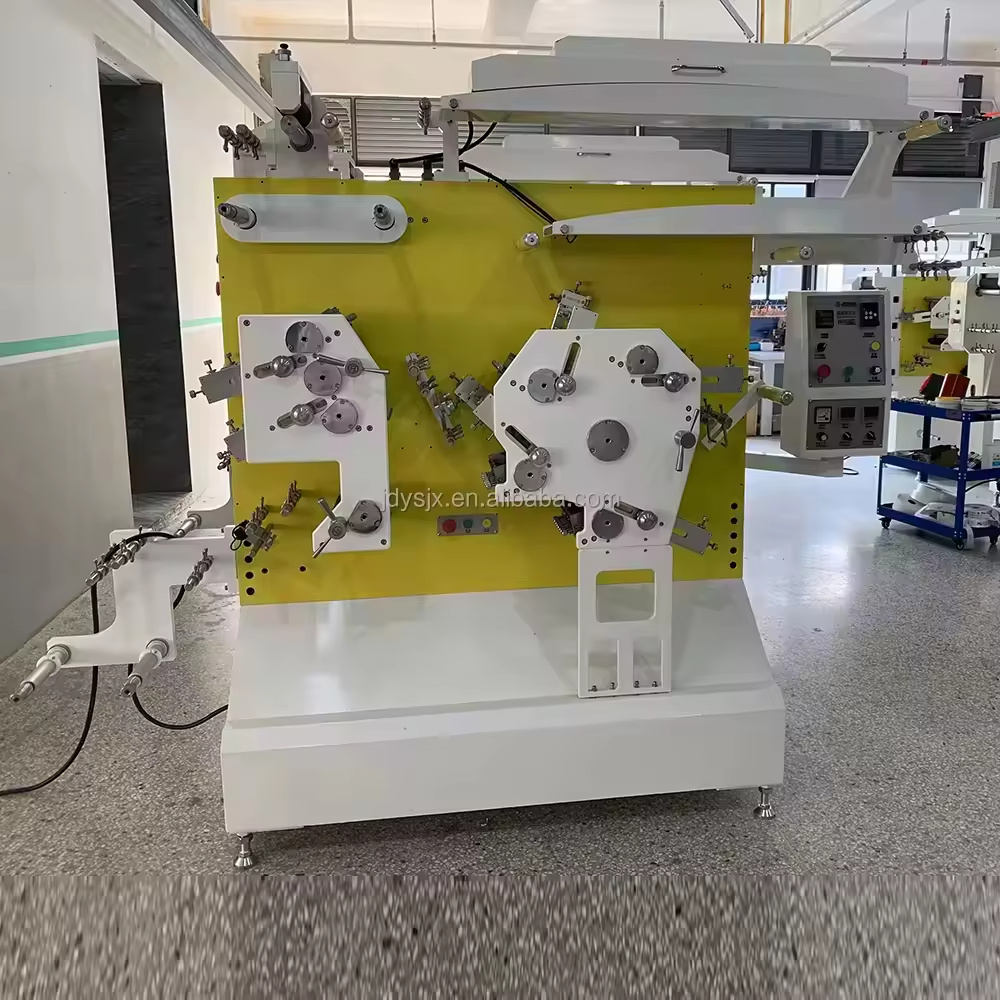 4+2 Color Fully Automatic Roll to Roll Letterpress Flexo Printing Machine for Polyester Satin Ribbon