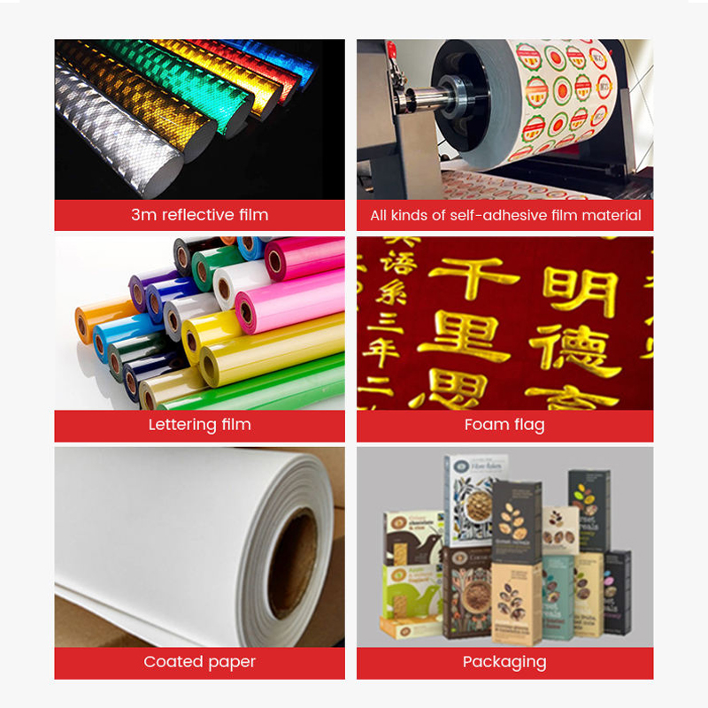 MOMO Digital Slitting Rewinder Roll to Roll Label Cutting Machine for Manufacturing Plants Construction with Durable Bearings