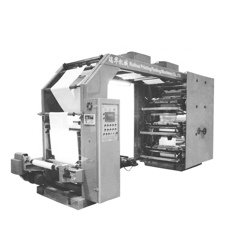 New High-Speed Wide Web CI Automatic 8-Color Flexo Letterpress Roll-to-Roll Doctor Blade PE Bag Paper Bag Label Printer
