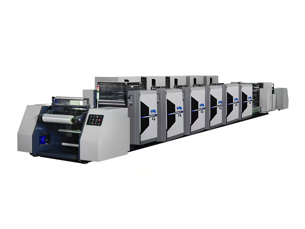 Letterpress Plate Automatic Multicolor 6-Color/5-Color Roll to Roll Offset Printing Machine Made in China