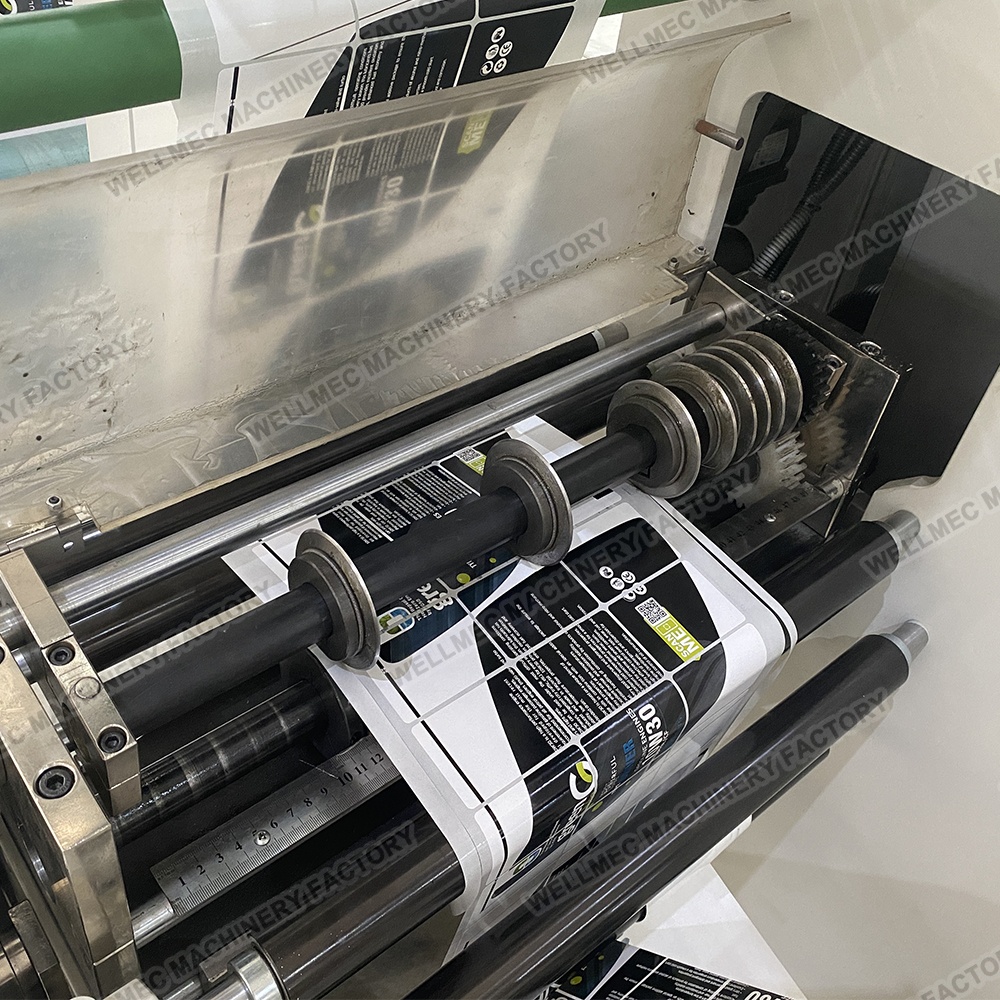 Intermittent Automatic Full Servo Semi Full Rotary IML Adhesive Printed Paper Label Die Cutting Machine With Slitting
