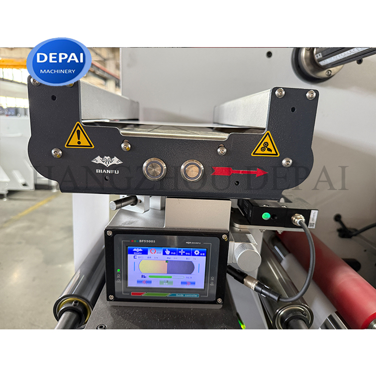 DEPAI 350 Model Intermittent Flexo Printing Labels Semi-Rotary Printed Label Die Cutting Machine
