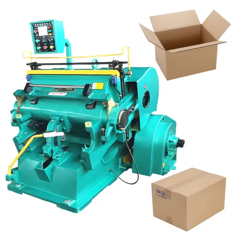 Automation Blank Label Leather Rotary A4 Die Cutting Machine with Motor &amp; Gear for Corrugated Box Hot Stamping and Creasing