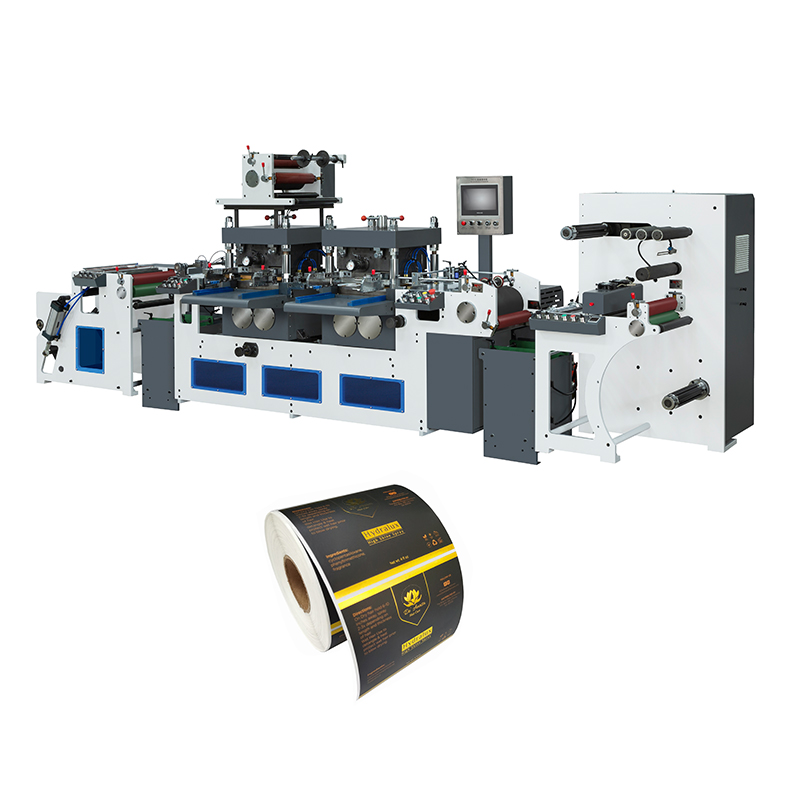 High Speed Roll to Roll Golden Foil Printer Flat Die Cutter Rotary Hot Foil Stamping And Die Cutting Machine