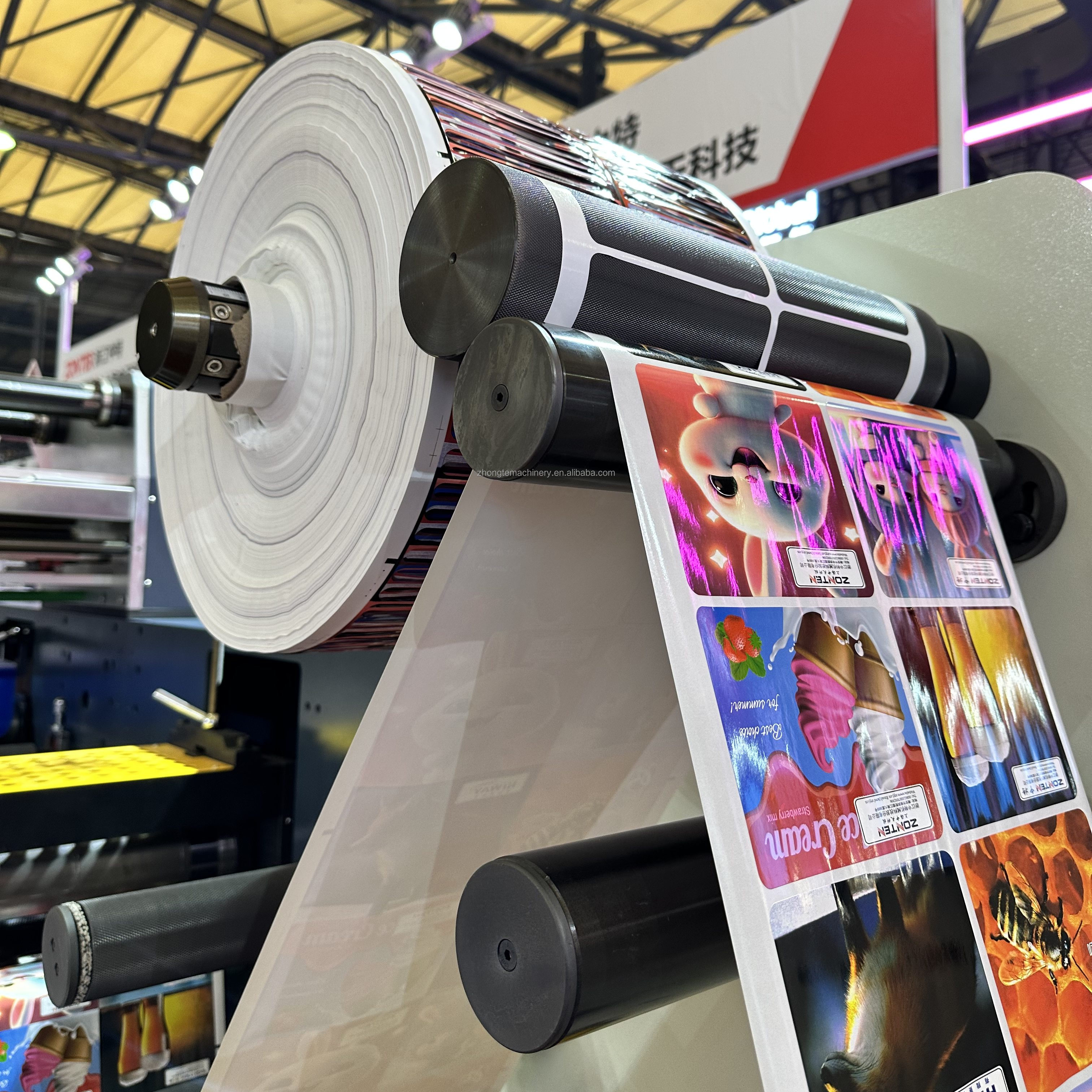 Dragon-370 Paper Label Roll Flatbed Auto Hot Foil Stamp Die Cutting Machine with Flexo Print Silk Screen Print
