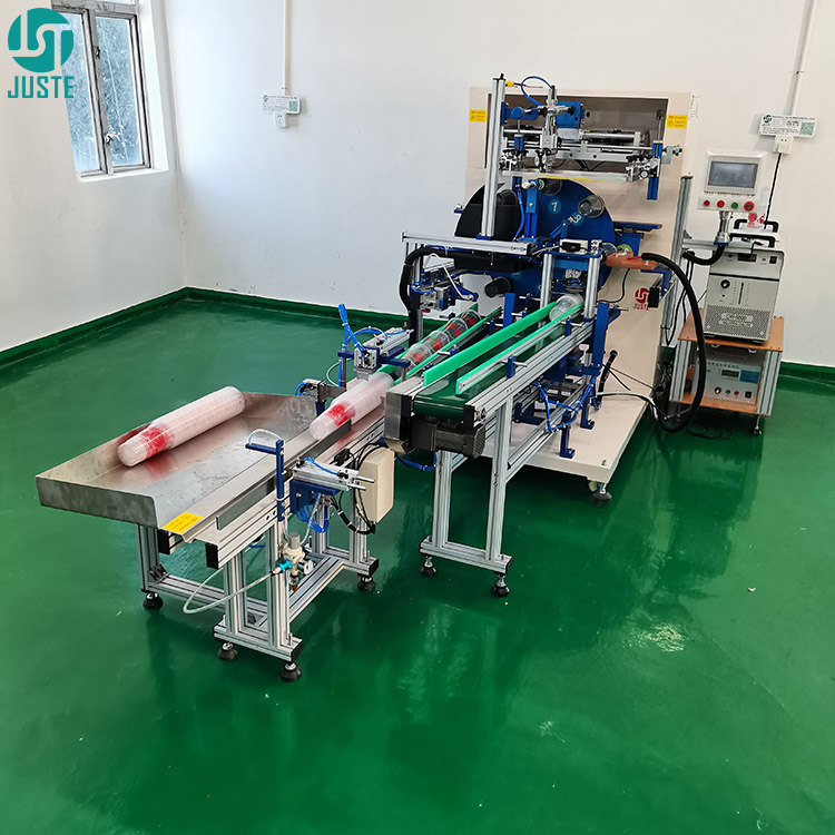 Full Automatic Loading Cup, unloading silk screen machine