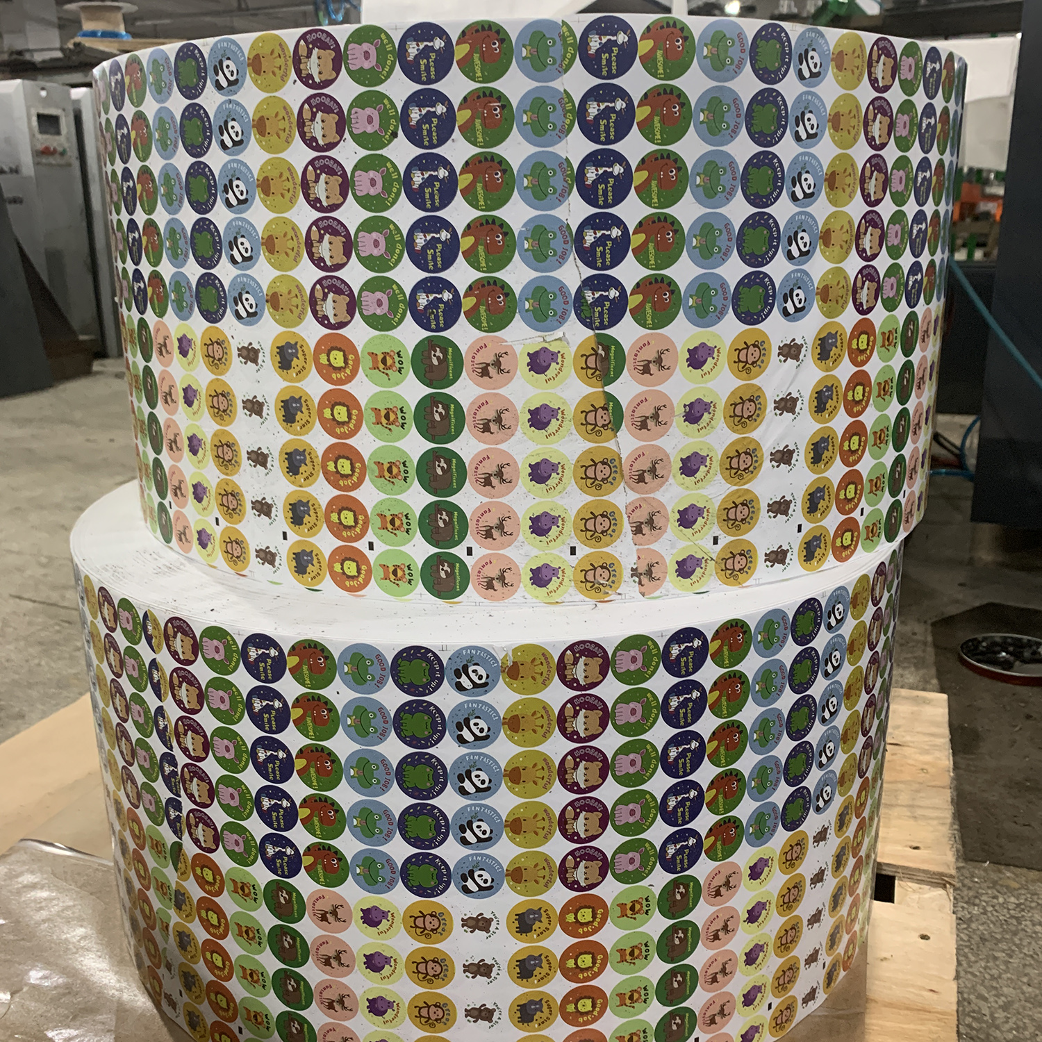 DJKJM Brand High Speed Customized 320 300 mm Intermittent Semi Rotary Label Offset Printing Machine Roll to Roll