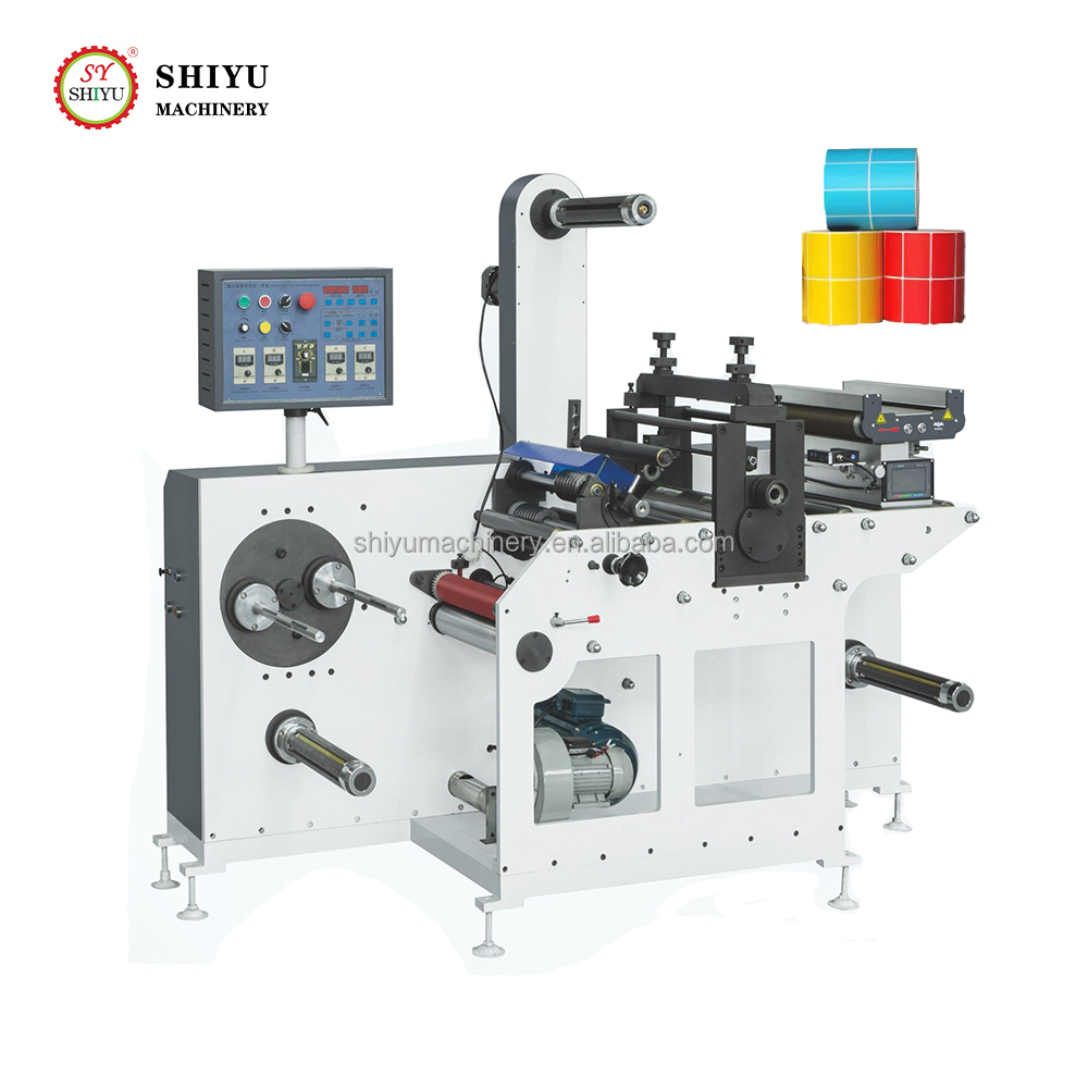Automatic Sticker Label Rotary Die Cutting Slitting Machine Support Hot Stamping Lamination Punching With Turret Rewinding China
