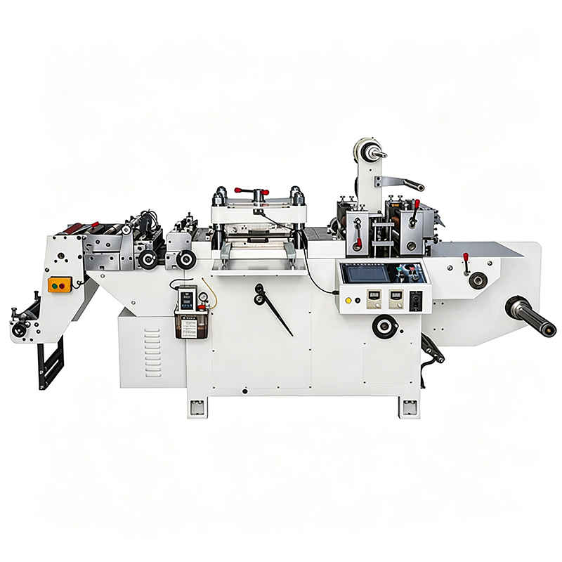 Multifunction High Precision Embossed Film Bronzing Rotary Flat Bed Label Die Cutting Machine for Roll to Roll