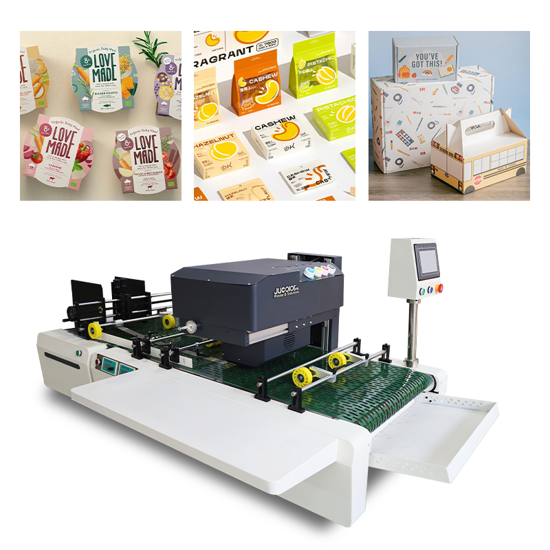 Jucolor Single Pass Inkjet Label Printer for Kraft &amp; Coffee Bags Automatic High-Speed Printing Machine