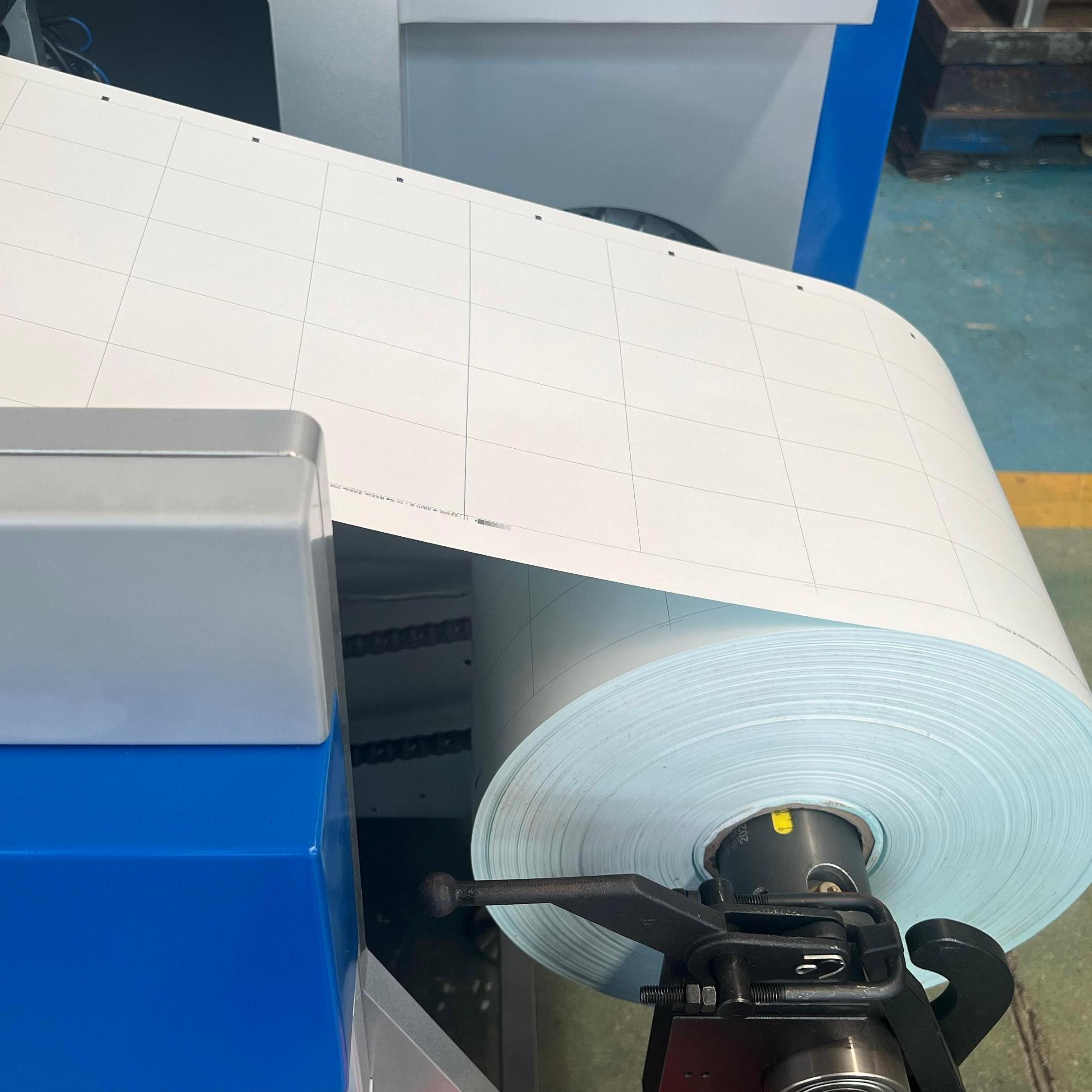 Servo Motor Precision Intermittent Die Cutting Machine with Web Guide for Adhesive Material Converting