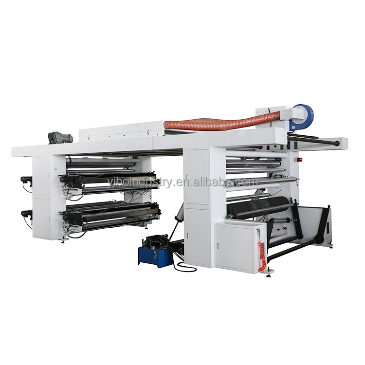 High Quality Plastic Roll Letterpress Label Printing Machine 2 4 6 8 Colour Polypropylene Flexo Printing Machine on Plastic Bags