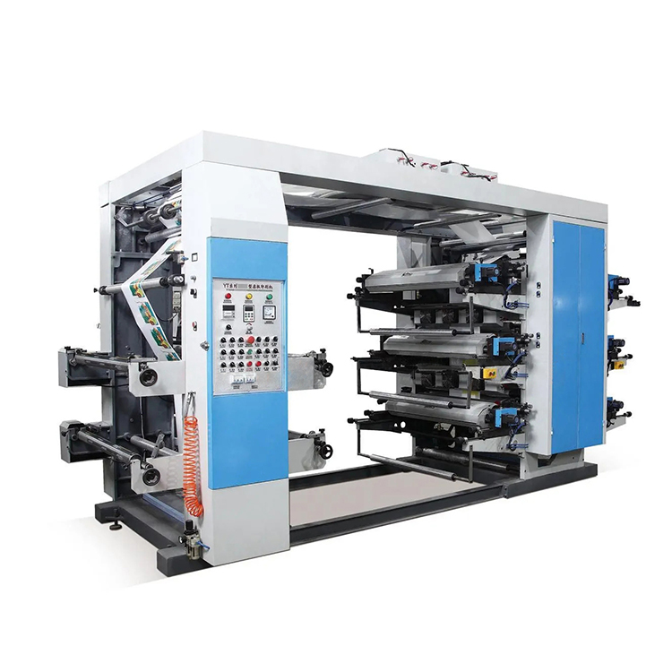 5 Color Roll to Roll Pvc Film Flexo Printing Plastic Mylar Bag Letterpress Printer Machine Price