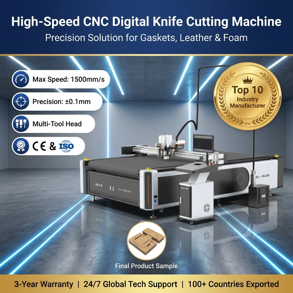 AOL Digital Double Head Flatbed Table Cutting Plotter Cardboard Corrugated Boards Creasing Cutter