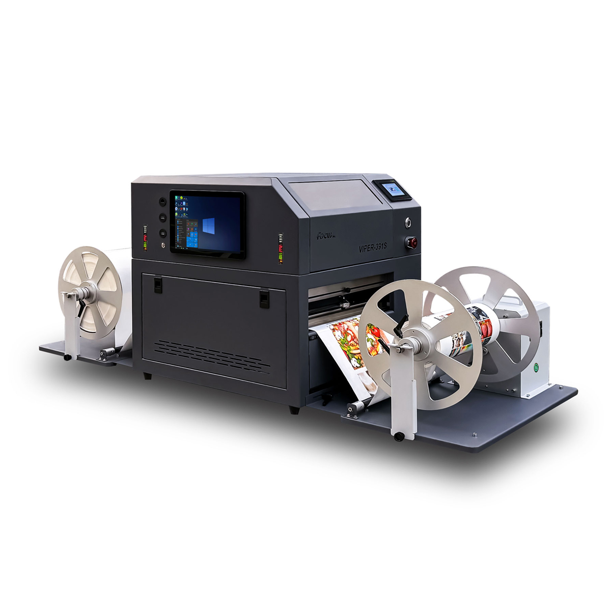 New VIPER-391S Waterproof Label Sticker Printing Machine TIJ Printer Digital Color Inkjet Roll Industrial Flex Printer 1 Year
