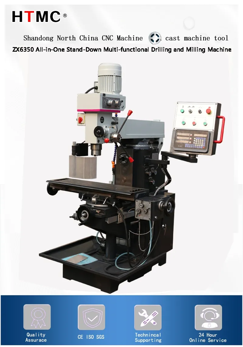 Zx6350 Universal High-Strength Gearhead Drilling and Milling Machine