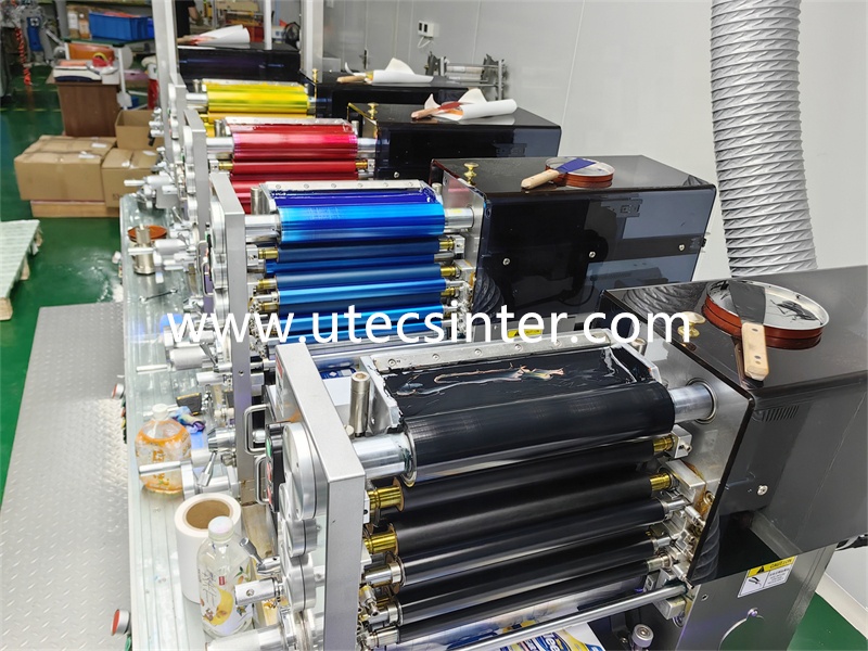 UTR240S 4 6 Color Roll to Roll Automatic Rotary UV Letterpress Intermittent Adhesive Label Sticker Printer With Servo Die Cut