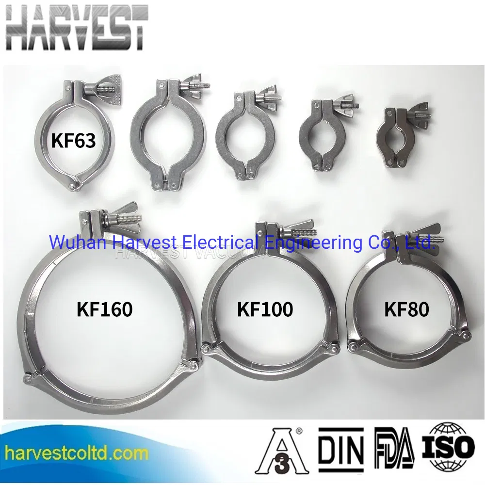 SS304 Vacuum Nw63/Nw80/Nw100/Nw160/Kf63/Kf80/Kf100/Kf160 Vacuum Clamps Vacuum Component for Vacuum System