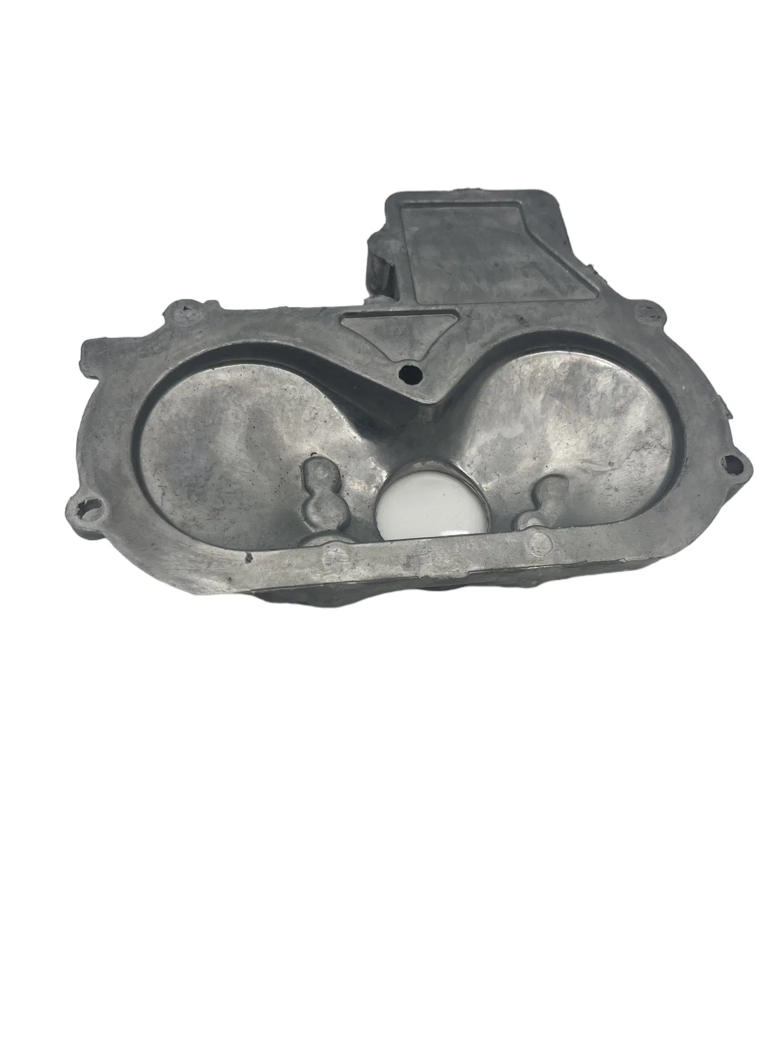 Component of a Mechanical Device, Possibly an Engine or Transmission Housing Part.