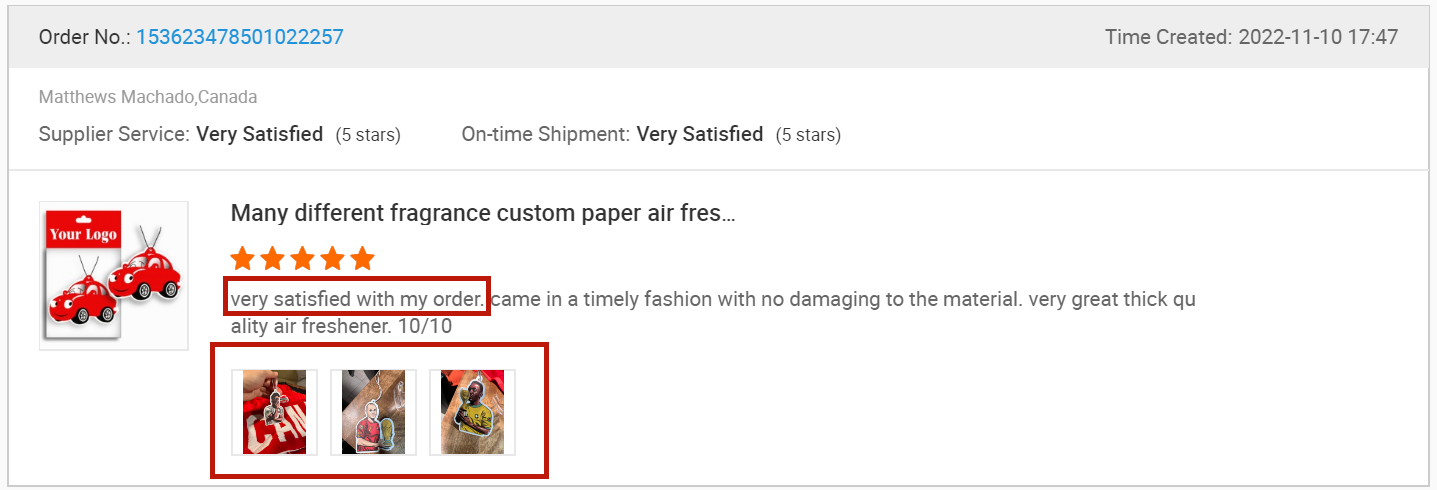 Buyer Feedback 3
