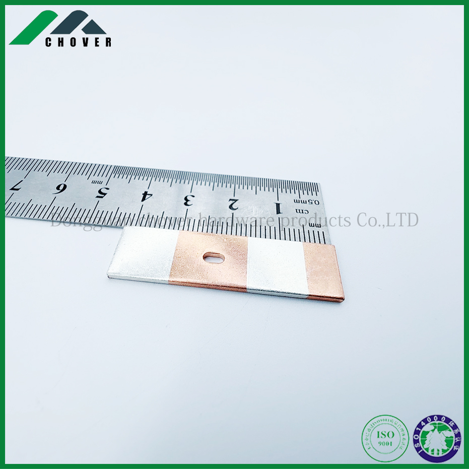 Electrical Switch Socket Silver Copper Silver Inlay Bimetal Terminal Contact Part Metal Brass Copper Stamping Component