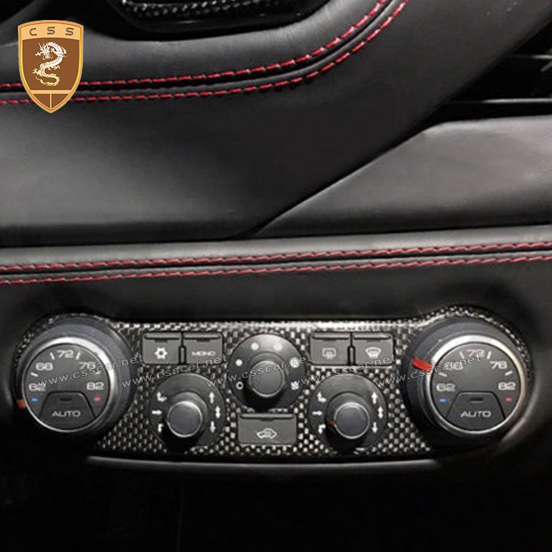 100% Real Carbon Fiber Interior Trim Dashboard Central Control Cover Car Parts Suitable for Ferrari 488 Interior