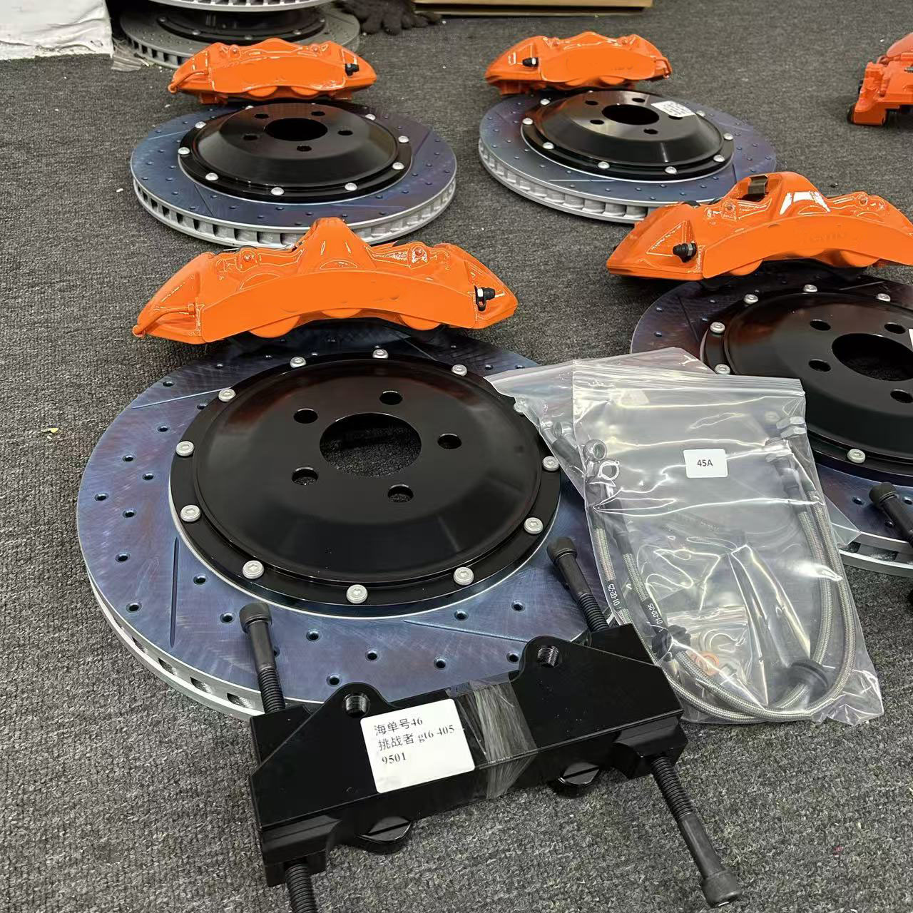 Upgrade Brake System 6 Piston Brake Caliper Kit 6 Pot Big Brake Kit for Dodge Charger Challenger Viper RamSRT-1 RamTruck