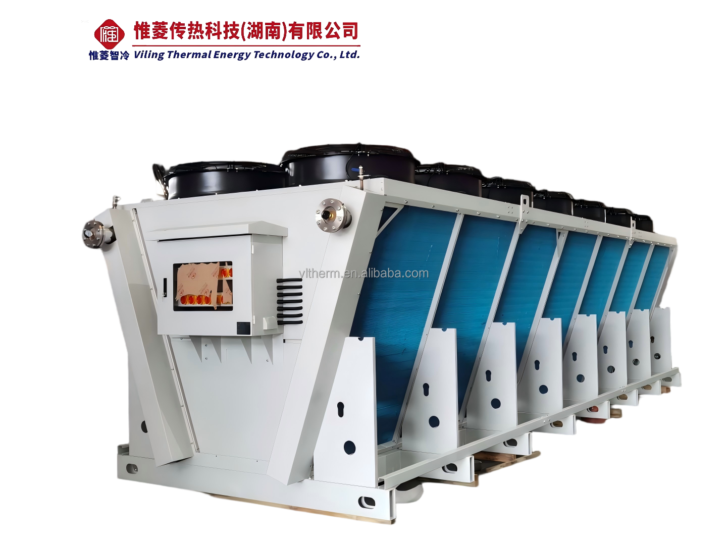 Vltherm Industrial V-Type Dry Cooler Air Cooling System with High Efficiency Axial Fan and Pump Core 380V~480V -30~60C
