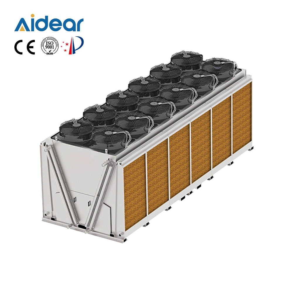 Aidear Free Cooling System District Heating Radiator Dry Cooler Core Components with Motor and Pump