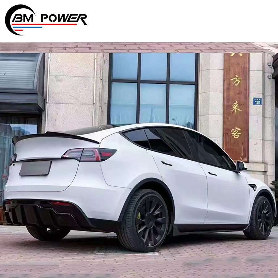 New Product !!! Exterior Body Parts for Model Y Fast Aero Kit Front Lip Rear Diffuser Side Skirts Rear Spoiler Vents