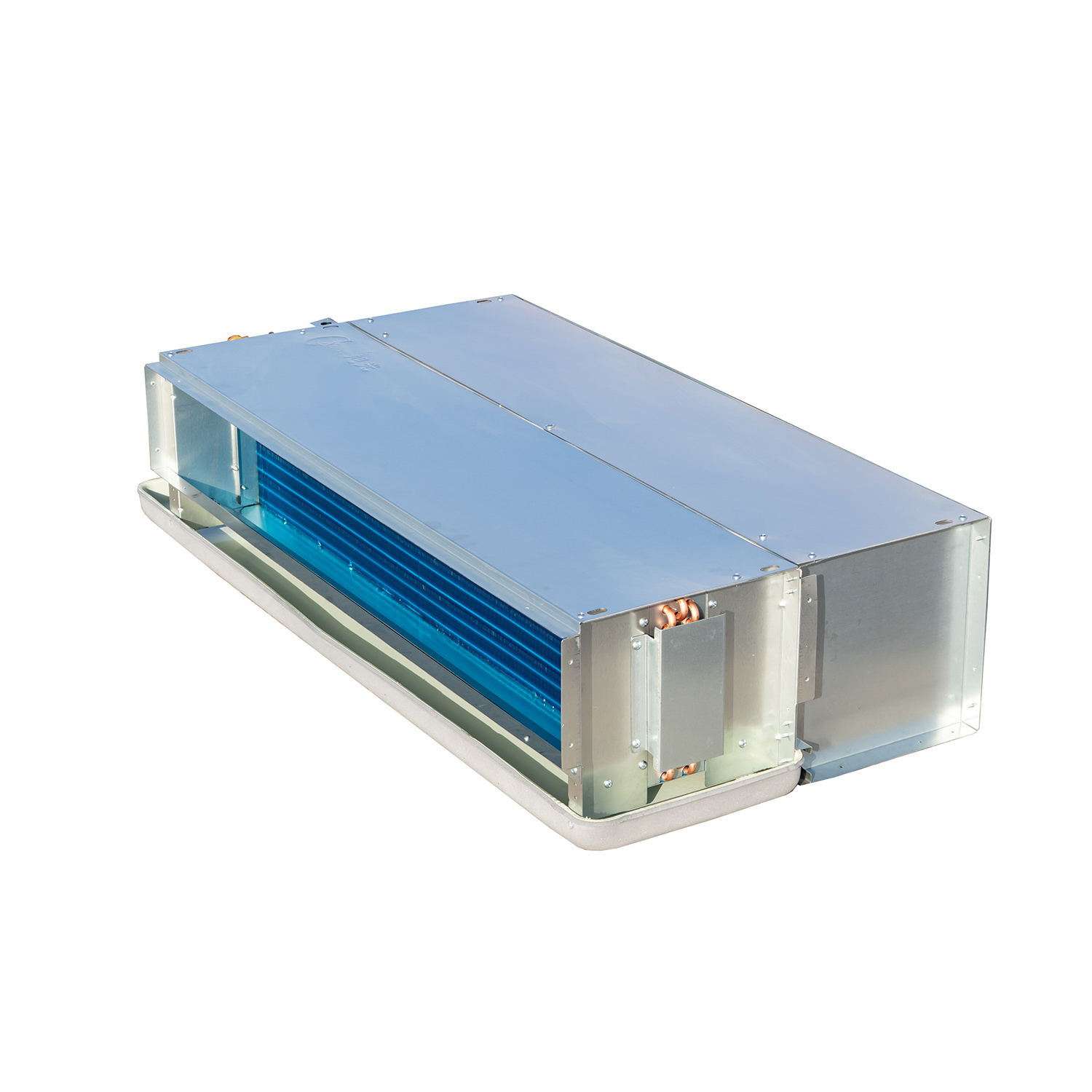 Wall Mounted Horizontal Ceiling Duct Fan Coil Unit Chilled Water Cooled Concealed Type Core Motor Component for HVAC Systems
