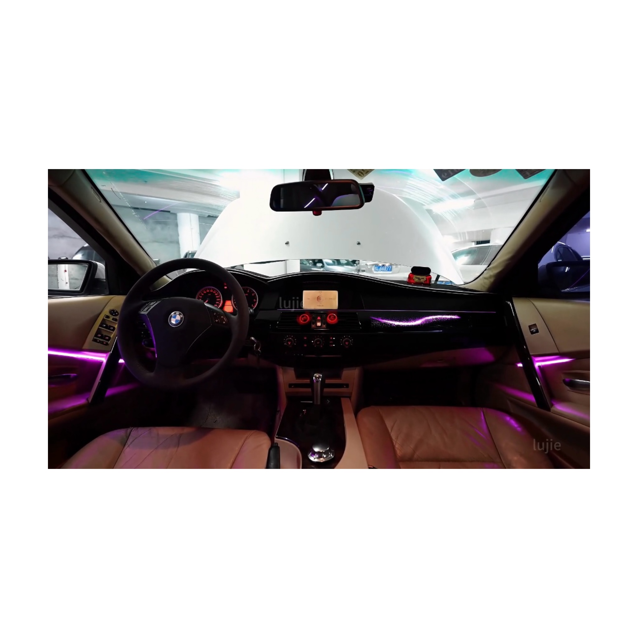 Suitable for BMW 5 Series 2004-2006 E60 Ambient Light Car Interior Atmosphere Trim LED Light Parts Galaxy Style for Bmw E60
