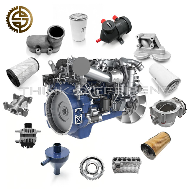 Original Factory Supply Weichai Heavy Truck Spare Parts for WP7/10/12/13 WD615/618 Diesel Power Engine Assembly 336 375 380HP