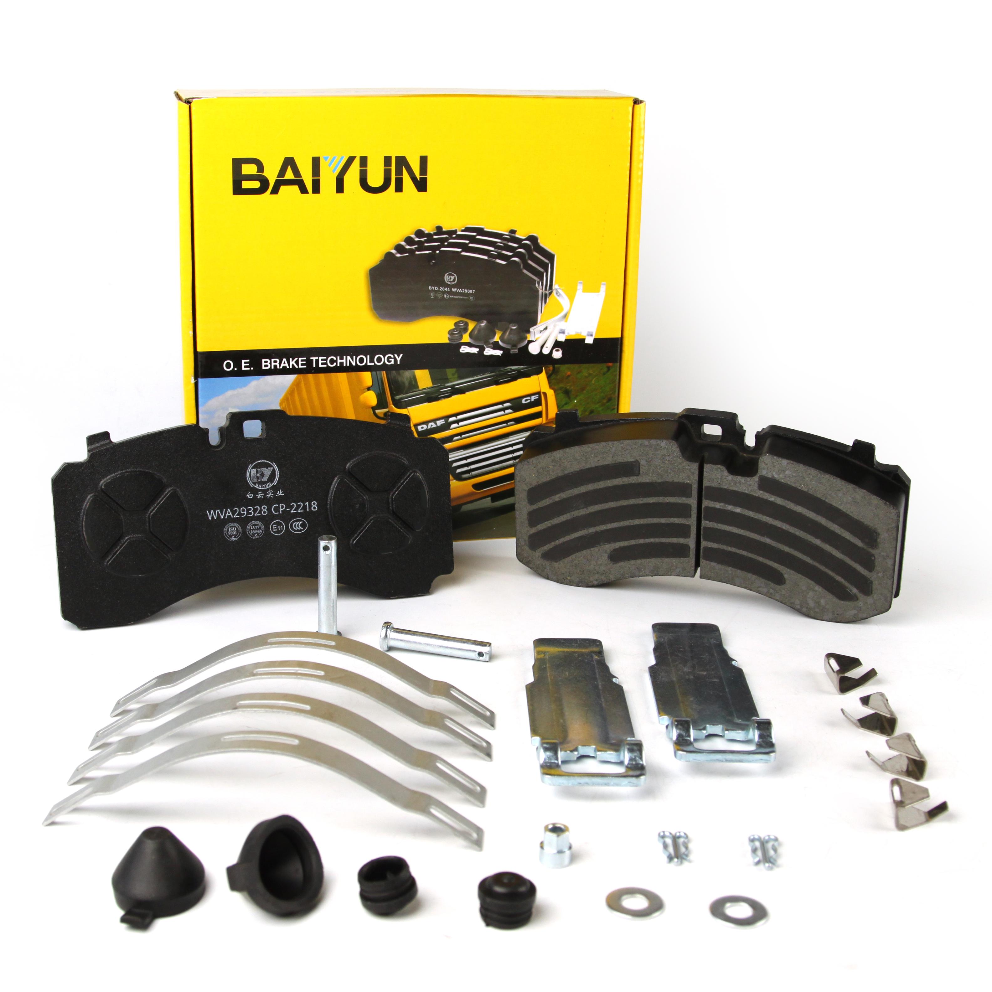 Automatic Brake Systems Spare Parts Brake Pads Heavy Duty Truck/Trailer/Bus TGA Model BAIYUN Brand Metallic Material New